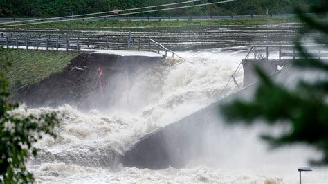 Dam in Norway partially bursts after days of heavy rains, with downstream communities evacuated